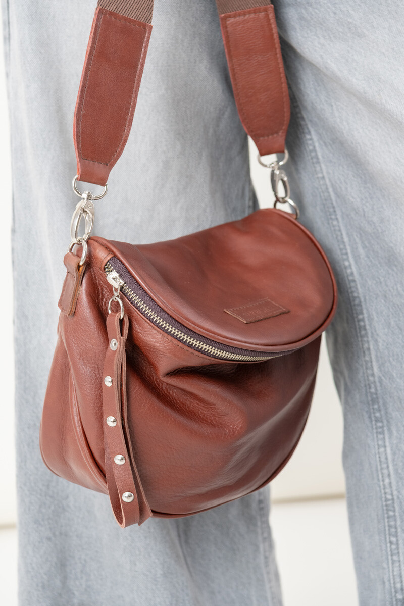 Bandolera Siena Cognac
