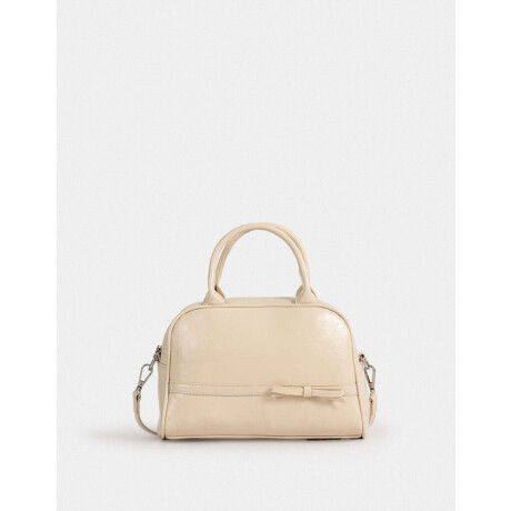 Cartera Bowling Marron Beige