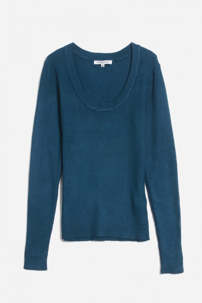 Sweater cuello redondo AZUL