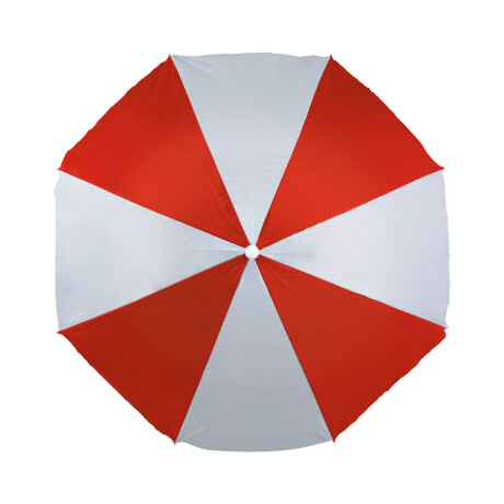 Sombrilla Playa Jardin Clásica MOR 1,80 M FPS 70 Aluminio Rojo/plata