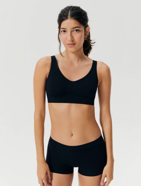 BOMBACHA TIPO BOXER SIN COSTURAS NEGRO