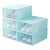 Caja Organizadora Zapatos Zapatera 24 Unidades Caja Apilable Variante Color Verde Agua