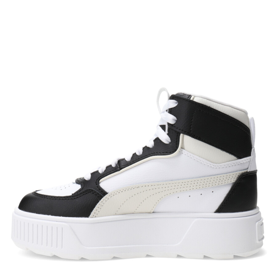 Championes de Mujer Puma Karmen Rebelle Mid Blanco - Negro - Beige Claro