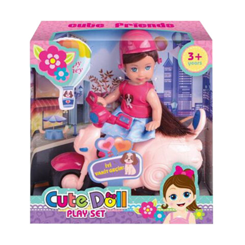 Juguete Muñeca Con Moto U