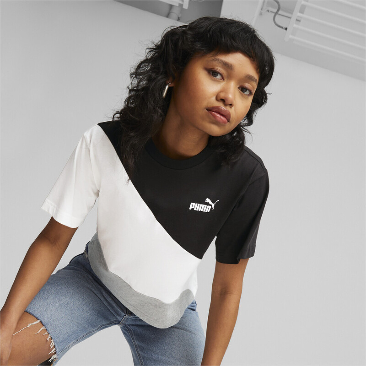 Power Cat Tee 67601101 - Neg/blanco 