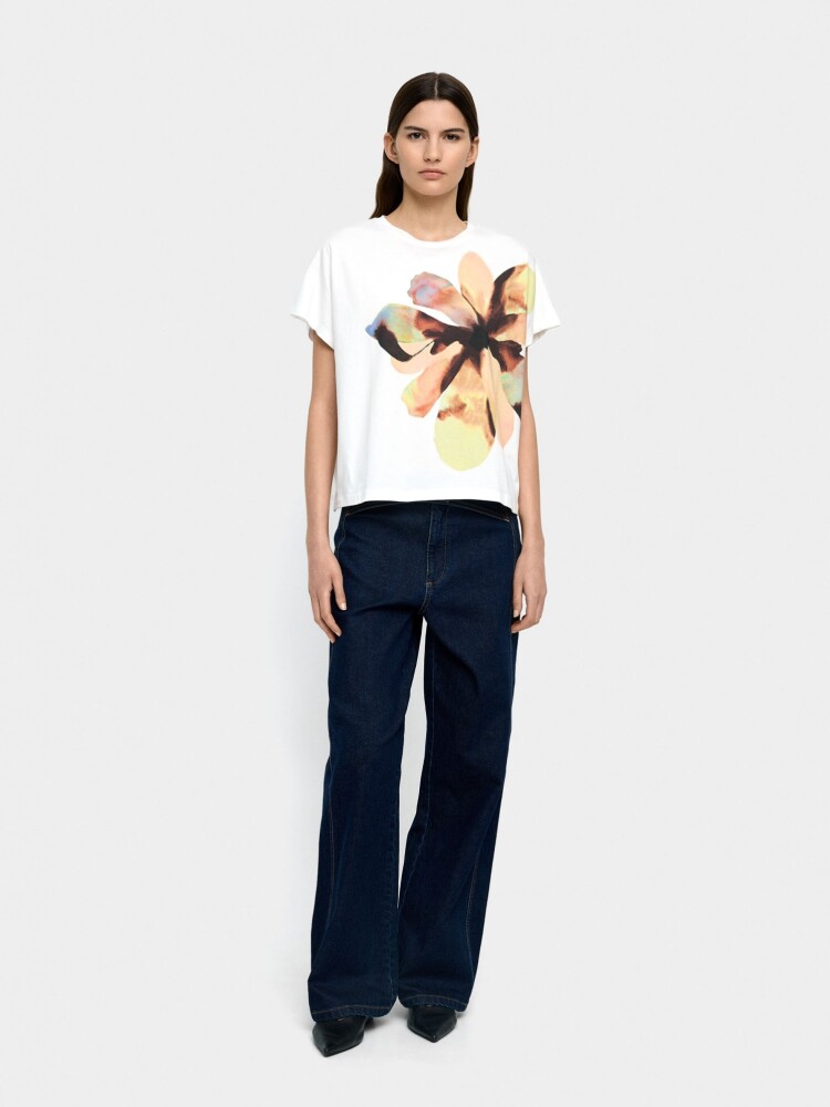 Camiseta Estampado Floral multicolor