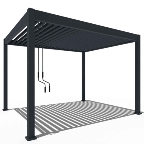 Pergola Moderna Aluminio Regulable 3x3 Desague Incl Patio AX Pergola Moderna Aluminio Regulable 3x3 Desague Incl Patio AX