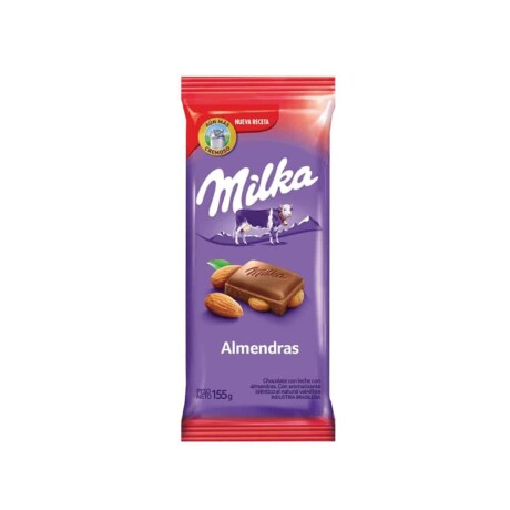 Chocolate en Barra Milka Almendras 155g Chocolate en Barra Milka Almendras 155g