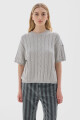 Knit T-shirt Jody Gris Melange