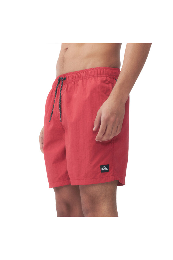 Quiksilver Short Volley LIRIO Hombre - Rojo Rojo