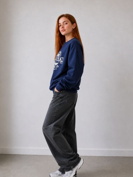 BUZO SLOWLY 8684 AZUL