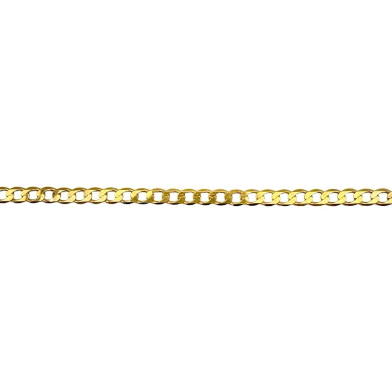 Pulsera cubana - Oro bajo -Sin Piedra-PU8098 sinpiedra