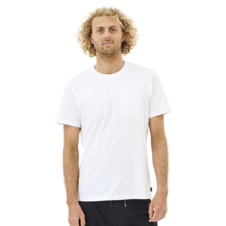 Remera Rip Curl Plain Pocket Blanco