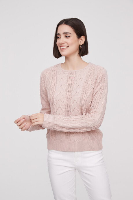 Sweater Focio Rosa Viejo