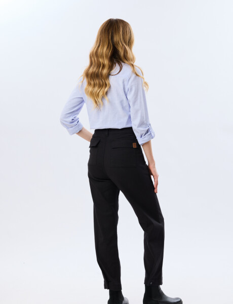 PANTALÓN DE GABARDINA Negro