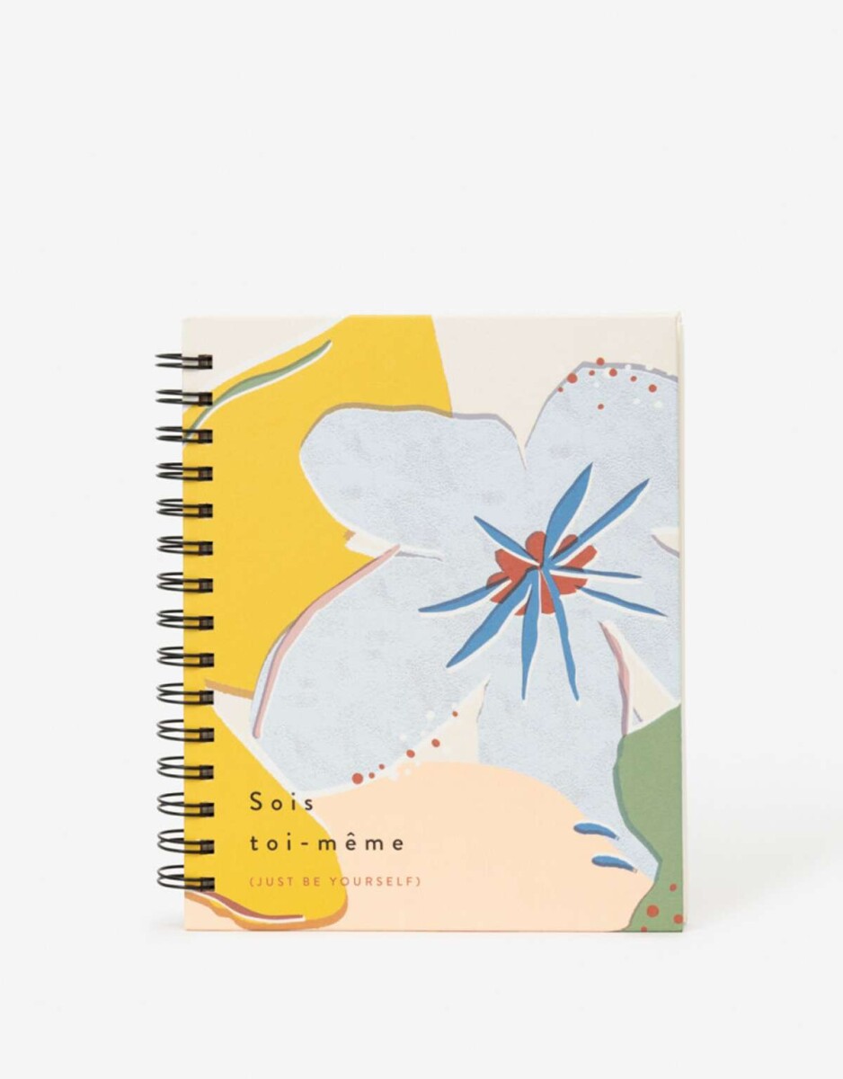 Cuaderno Estampado Just Be Yourself - Combinacion Multicolor 