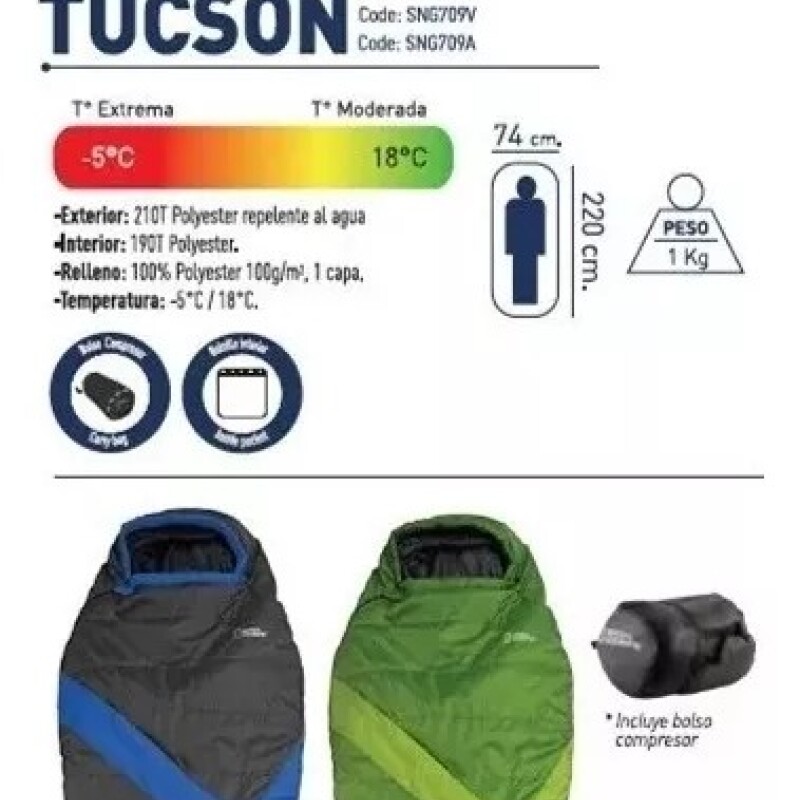 Sobre de dormir Tucson National Geographic Verde