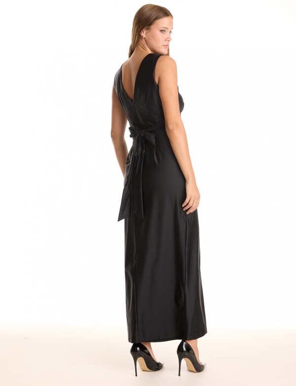 Vestido Maxi Lazo NEGRO
