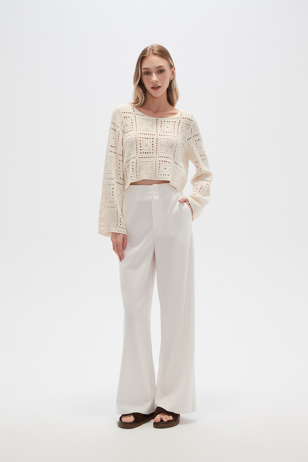 Pantalon Elsoley Marfil / Off White