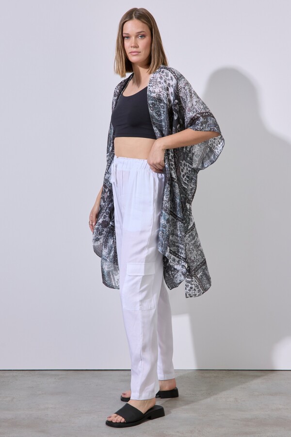 Kimono Print MULTI/GRIS