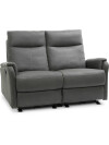 Sofá ABILDSKOV reclinable tela gris Sofá ABILDSKOV reclinable tela gris