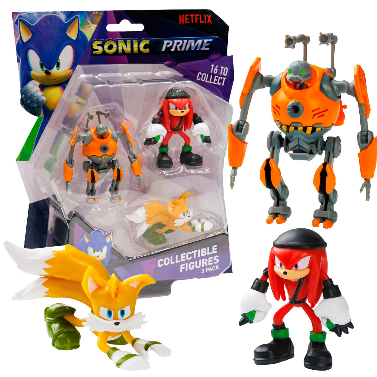 Figuras Munecos Sonic X3 Original Coleccionable 3 El Rey del entretenimiento