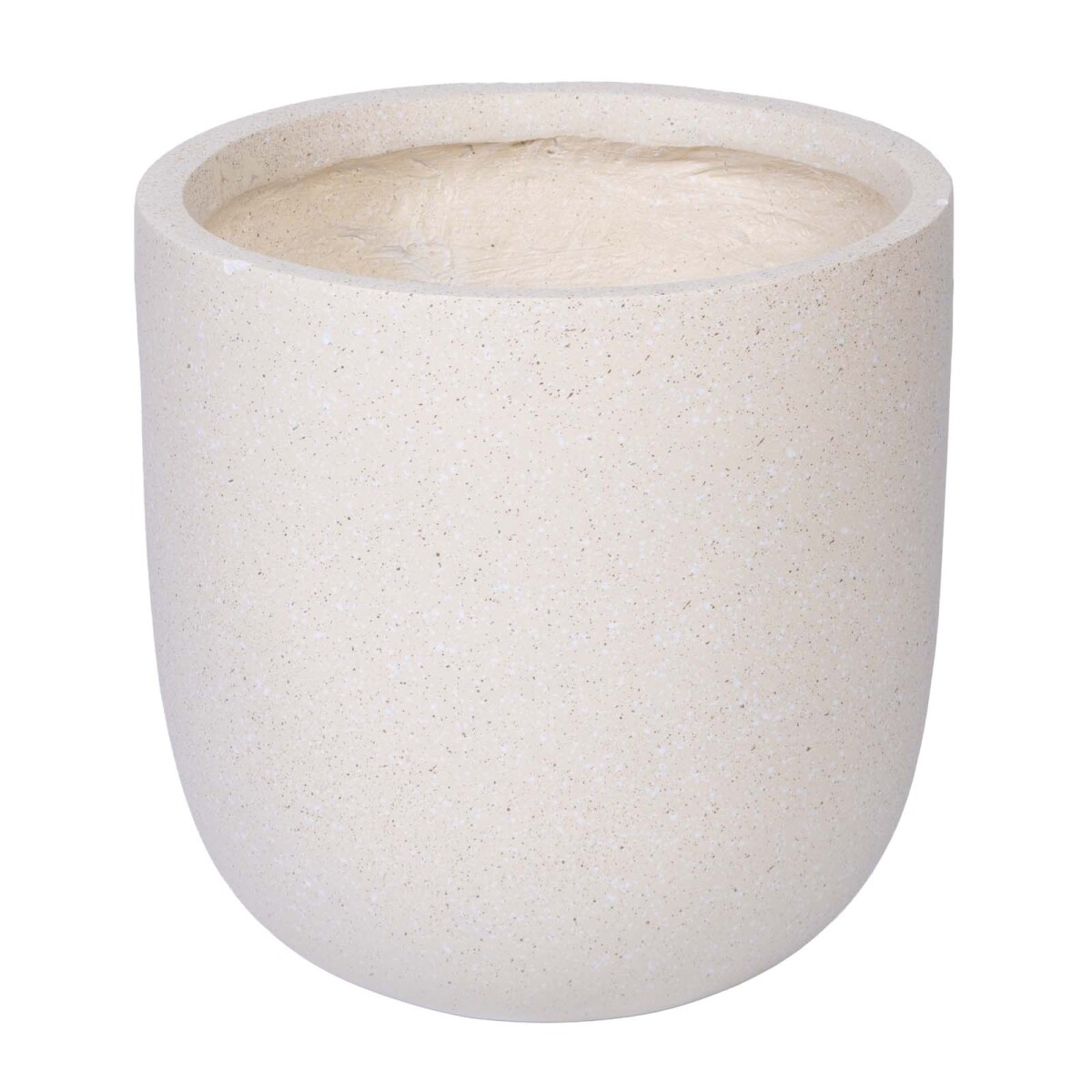 B179 - SMALL FIBRA-DE-VIDRIO NATURAL-BEIGE MACETA EXTERIOR 
