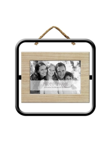 PORTARRETRATOS SIMPLE METAL Y MADERA 23X20X1 CM PORTARRETRATOS SIMPLE METAL Y MADERA 23X20X1 CM
