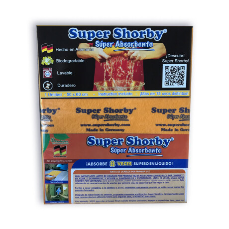 PAÑO SUPER ABSORBENTE NARANJA SUPER SHORBY PAÑO SUPER ABSORBENTE NARANJA SUPER SHORBY