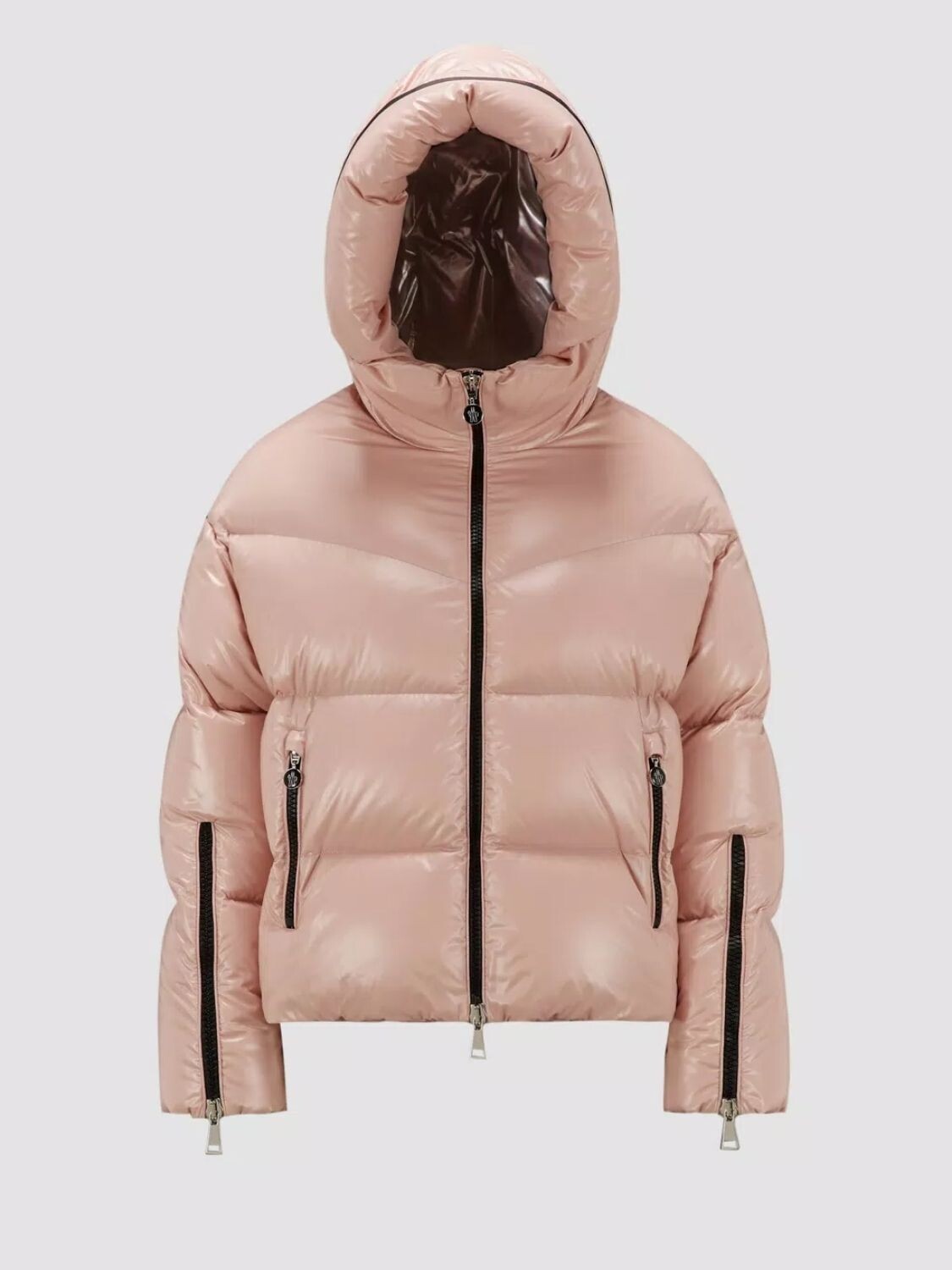 Campera con capucha integrada rellena de plumas, HUPPE Rosado