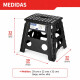 Banqueta plegable 29x22x32 NEGRO