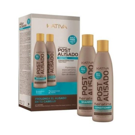 Kativa Keratina Post Alisado Shampoo 250 ml + Aco 250 ml Kativa Keratina Post Alisado Shampoo 250 ml + Aco 250 ml