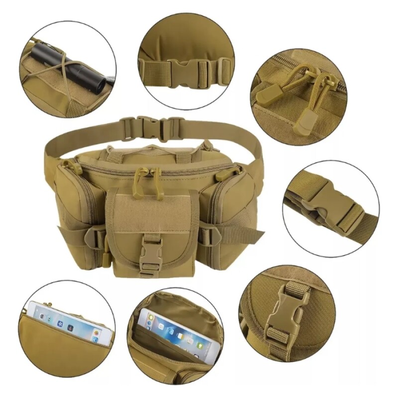 Riñonera Táctica Reforzada Beige