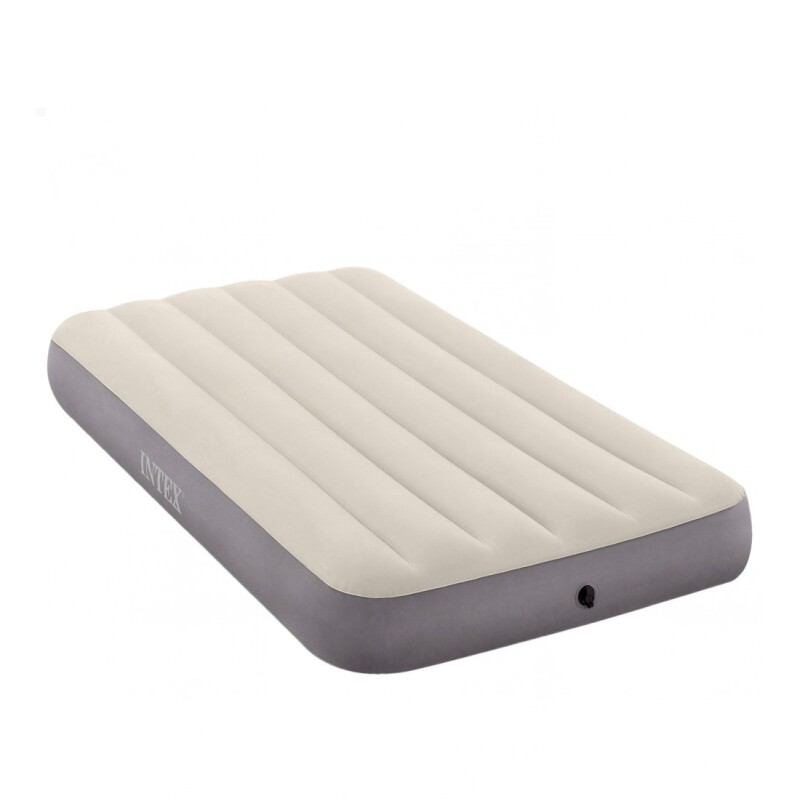 INTEX COLCHON DURA-BEAM BASICO 1 PLAZA - VALVULA 2en1 CREMA Intex Colchon Dura-beam Basico 1 Plaza - Valvula 2en1 Crema