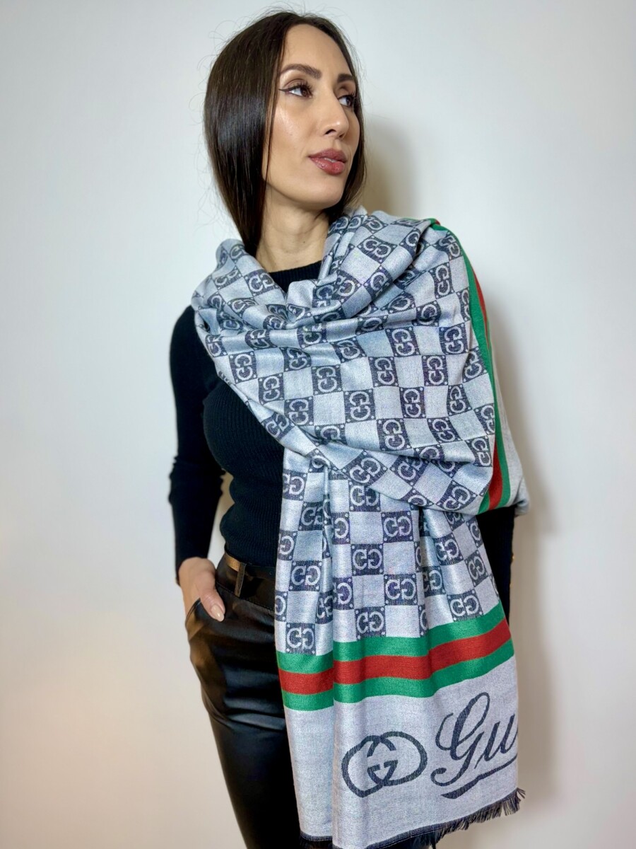 PASHMINA GUCCI GC - GRIS 