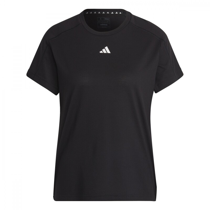Camiseta AEROREADY Train Essentials Minimal Branding de Mujer Negro