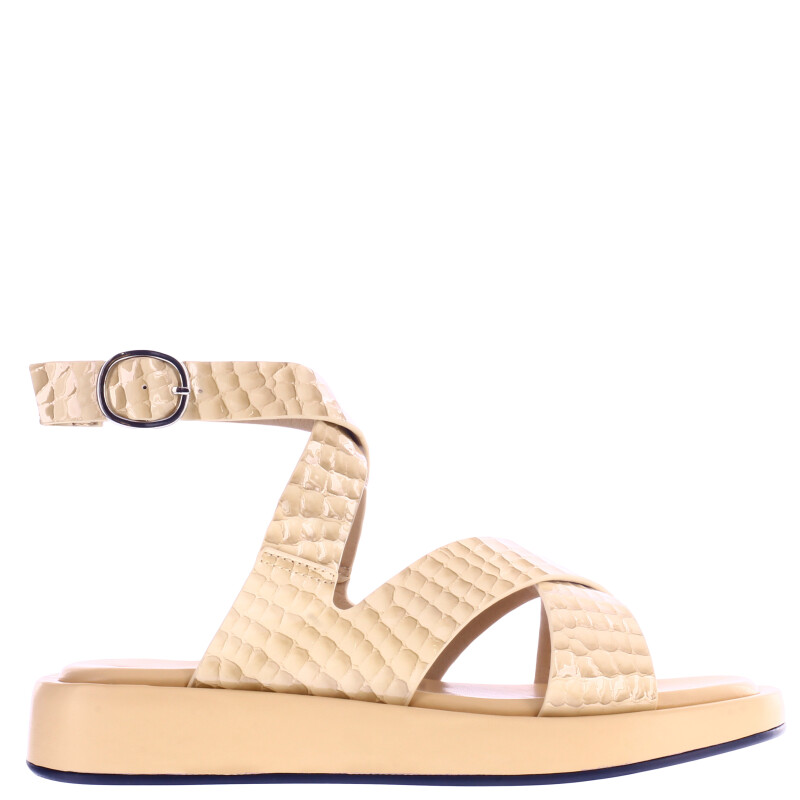 Sandalia de Mujer Miss Carol DALA simil croco Beige