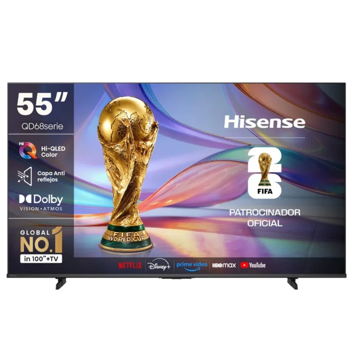 HISENSE SMART TV 55 QLED 55QD68SG 