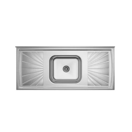 PILETA ACERO INOX. CONCRETADA C/V 1.20X 0.53 PILETA ACERO INOX. CONCRETADA C/V 1.20X 0.53