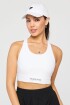 Top No-Bounce High Impact Sports Bra Mujer Classic White/Black