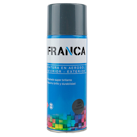 ESMALTE AEROSOL 400ML GRIS OSCURO REF.301 FRANCA ++ N/a