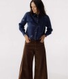 Pantalón Wide XL Corderoy Chocolate