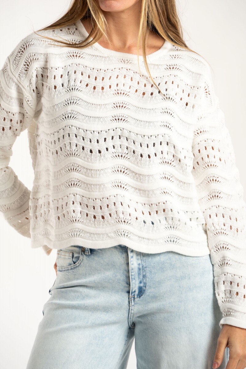 Sweater Textura Nacar