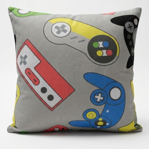 Almohadón Decorativo 45x45 cm - Gamer - Cojín Suave para Cama y Living Almohadón Decorativo 45x45 cm - Gamer - Cojín Suave para Cama y Living
