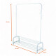 Perchero Organizador metal con zapatera doble Blanco