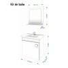 Mueble De Baño Mgm Iris Con Lavabo Blanco Y Mueble Café/blanco Mueble De Baño Mgm Iris Con Lavabo Blanco Y Mueble Café/blanco