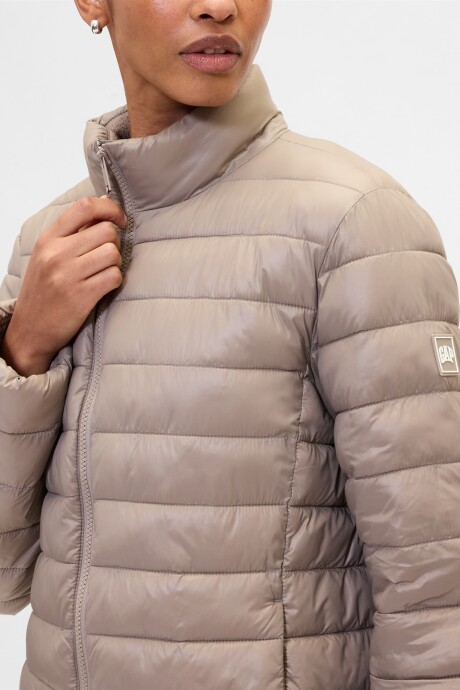 Campera Puffer Mujer Medium Cool Brown