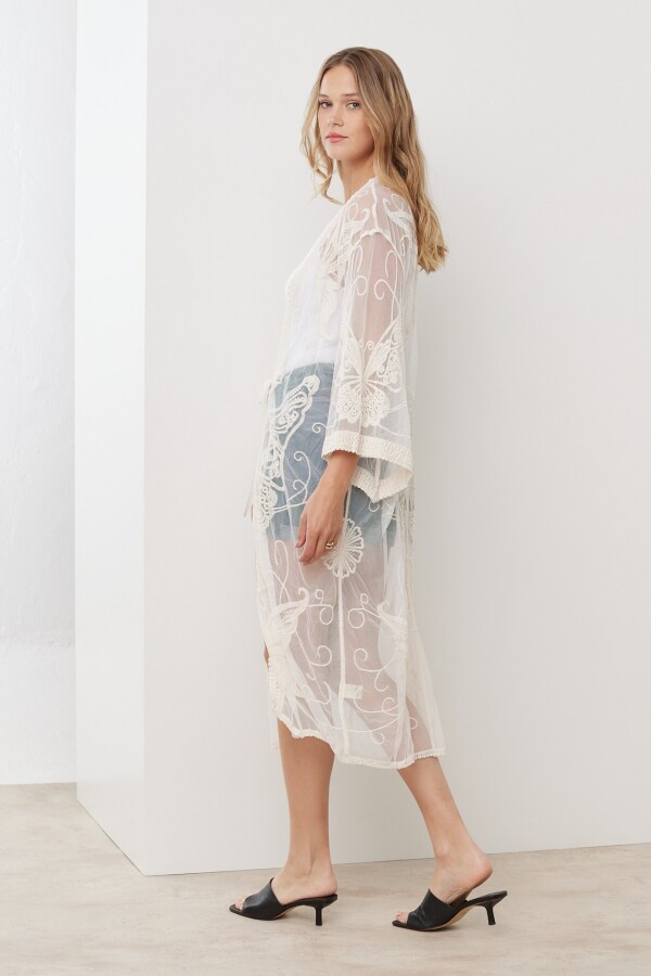 Kaftan Bordado CRUDO
