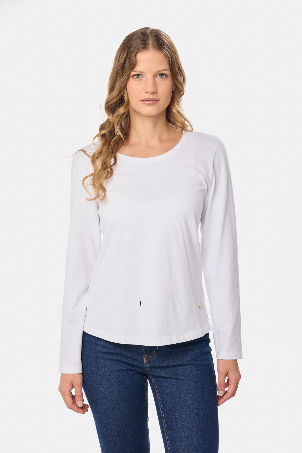REMERA LISA MANGA LARGA Blanco