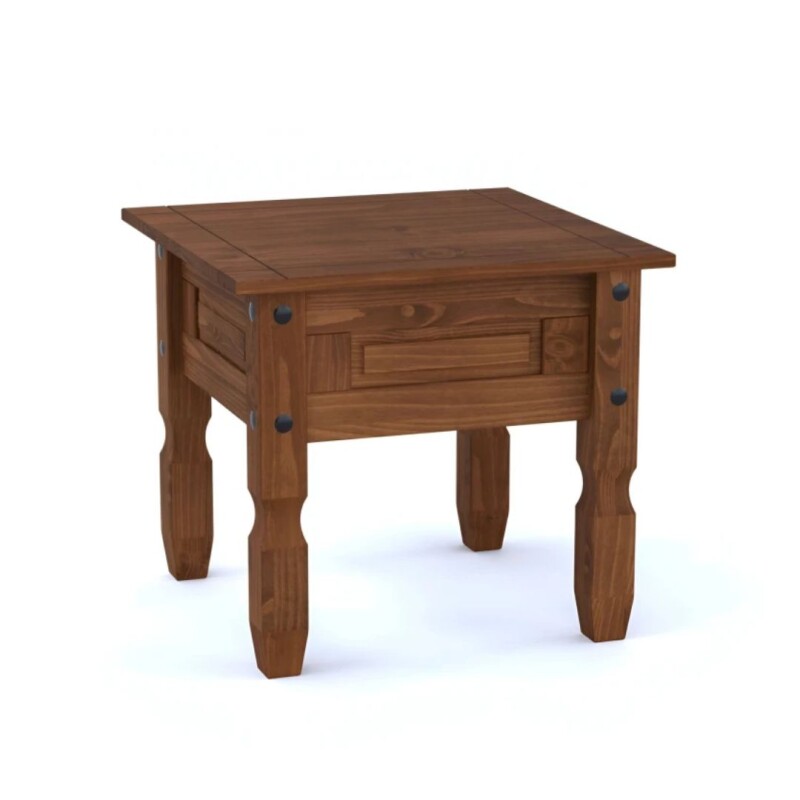 Mesa de Living Lateral Oscura Línea Mexicana Mesa de Living Lateral Oscura Línea Mexicana